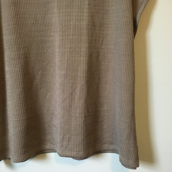 Desert Tan Boxy Knit Sleeveless Sweater Top - Picture 4 of 14